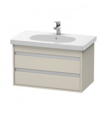 Тумба под раковину, Duravit, Ketho, шгв 800*455*480, раковина-необходимо заказать, цвет-серо-коричневый матовый