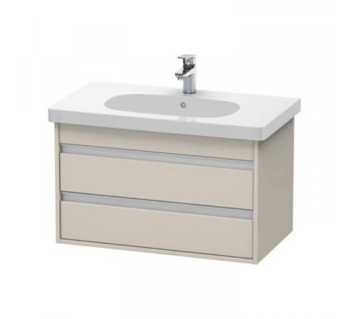 Тумба под раковину, Duravit, Ketho, шгв 800*455*480, раковина-необходимо заказать, цвет-серо-коричневый матовый