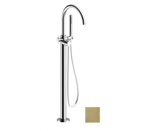 Смеситель для ванны и душа, Almar, напольный, цвет-Brushed Nickel (Товар заказной, возврату не подлежит)