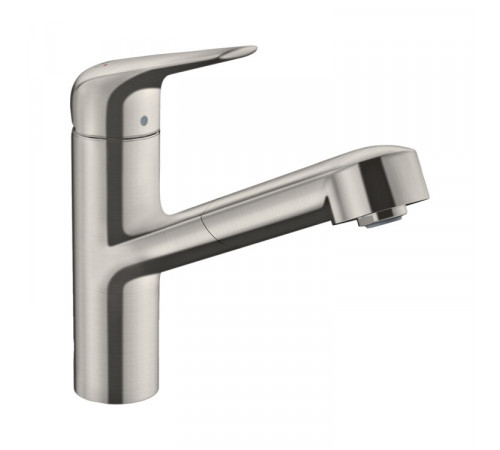 Смеситель для кухни, Hansgrohe, Focus M42, цвет-сталь