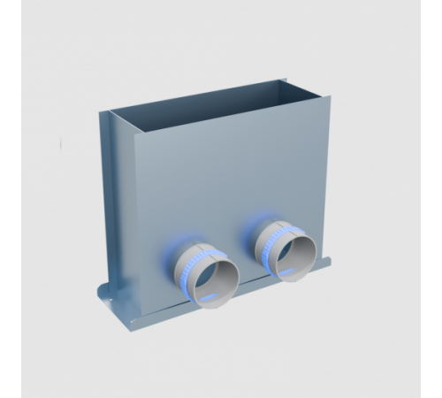 Пленум, Flexag FL-PFP-300x100/90x2, напольный, 300x100, на 2 выxода FLD