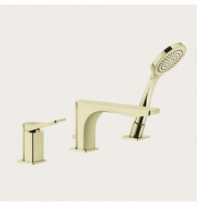 Смеситель для ванны и душа, Gessi, Rilievo, цвет-Brass PVD