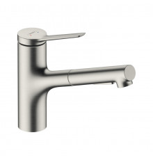 Смеситель для кухни, Hansgrohe, Zesis M33, sBox lite, цвет-сталь
