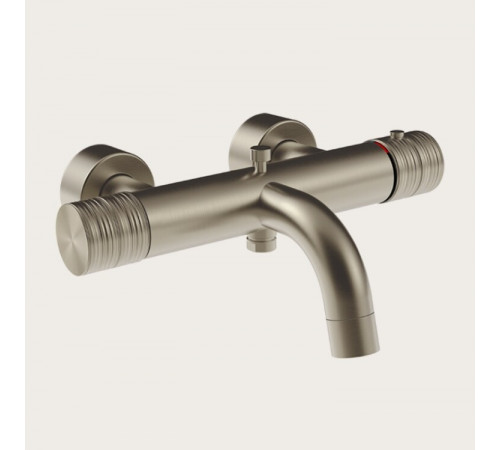 Смеситель для ванны и душа, Gessi, Habito Trame, цвет-Finox Brushed Nickel