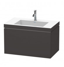 Тумба под раковину, Duravit, L-Cube, шгв 800*480*500, раковина-в комплекте, цвет-графит суперматовый