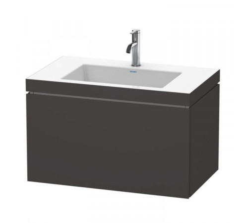 Тумба под раковину, Duravit, L-Cube, шгв 800*480*500, раковина-в комплекте, цвет-графит суперматовый