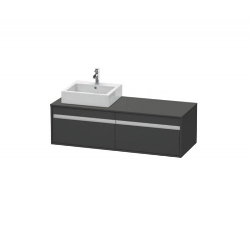 Тумба под раковину, Duravit, Ketho, шгв 1400*550*426, раковина-необходимо заказать, цвет-графит матовый