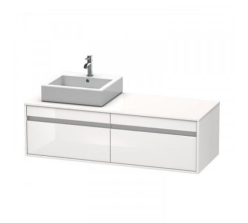 Тумба под раковину, Duravit, Ketho, шгв 1400*550*426, раковина-необходимо заказать, цвет-белый глянцевый