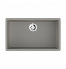 Мойка, OMOIKIRI, Yamakawa, шг 756*456, отверстия для смесителя-отсутствуют, цвет-Leningrad grey