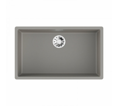 Мойка, OMOIKIRI, Yamakawa, шг 756*456, отверстия для смесителя-отсутствуют, цвет-Leningrad grey