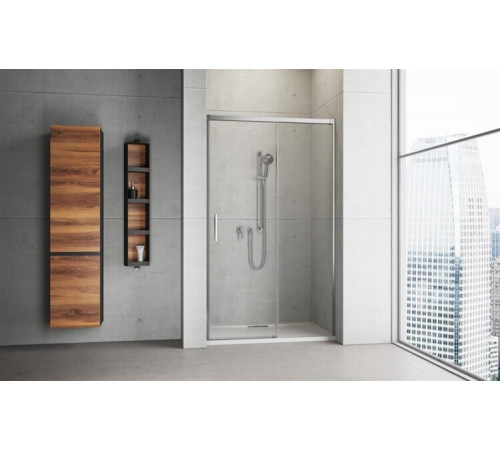 Дверь, Radaway, Idea DWJ, шв 1500*2005, петли-справа, хром, цвет стекла-прозрачный, Easy Clean
