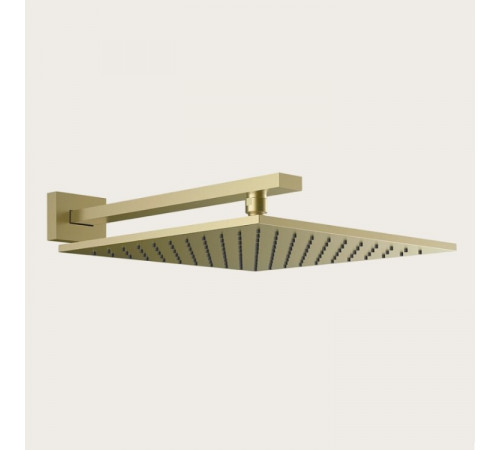 Верхний душ, Gessi, Rettangolo, 300*300, цвет-Brushed Brass PVD