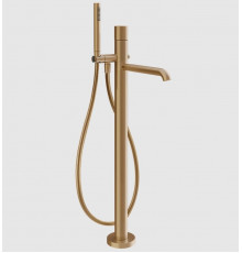 Смеситель для ванны и душа, Gessi, Habito Unito, напольный, цвет-Warm Bronze Brushed PVD