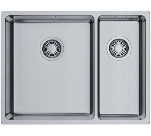 Мойка, Omoikiri, Tadzava Ultra, чаши-2, большая чаша-слева, шгв 580*440*200, отверстия для смесителя-отсутствуют, цвет-нержавеющая сталь