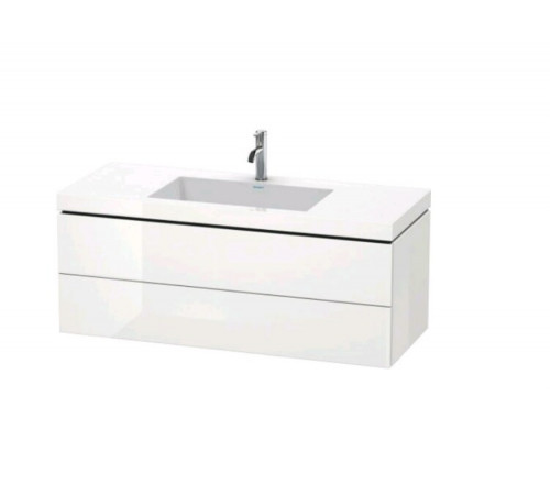 Тумба под раковину, Duravit, L-Cube, шгв 1200*480*500, раковина-в комплекте, цвет-белый глянцевый