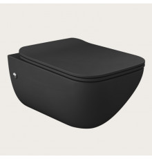 Унитаз, Gessi, подвесной, шгв 358*540*395, цвет-чёрный матовый