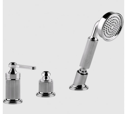 Смеситель для ванны и душа, Gessi, VENTI20, на 2 потребителя, цвет-хром