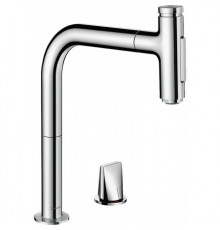 Смеситель для кухни, Hansgrohe, Metris Select M71, цвет-хром