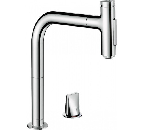 Смеситель для кухни, Hansgrohe, Metris Select M71, цвет-хром