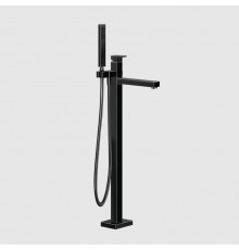 Смеситель для ванны и душа, Gessi, Rettangolo, напольный, цвет-Black Metal PVD