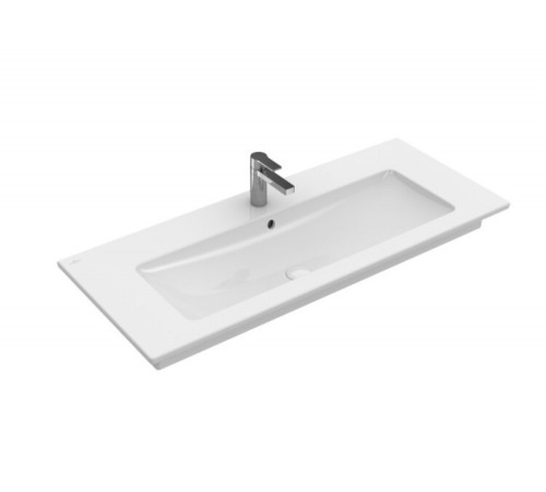 Раковина, Villeroy&Boch, Venticello, шг 1200*500, отверстия для смесителя-1, цвет-альпийский белый