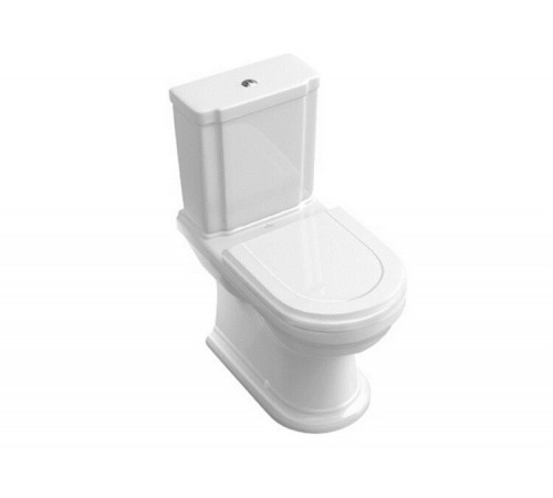 Унитаз, Villeroy&Boch, Hommage, напольный, шгв 370*725*390, CeramicPlus, цвет-альпийский белый