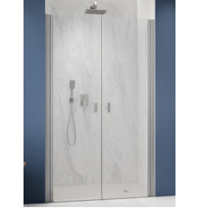 Дверь, Radaway, Nes 8 DWD I, шв 400*2000, петли-слева, brushed nickel, цвет стекла-прозрачный, Easy Clean
