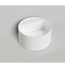 Раковина, Salini, Armonia Round Top 02, шгв 450*450*250, отверстия для смесителя-отсутствуют, цвет-белый