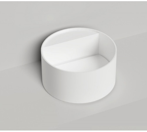 Раковина, Salini, Armonia Round Top 02, шгв 450*450*250, отверстия для смесителя-отсутствуют, цвет-белый