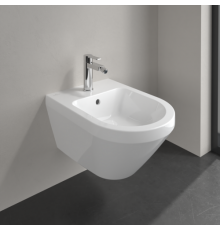 Биде, Villeroy&Boch, Architectura, подвесной, шгв 370*530*270, CeramicPlus, цвет-альпийский белый