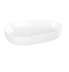 Раковина, Villeroy&Boch, Antao, шгв 650*400*145, отверстия для смесителя-отсутствуют, CeramicPlus, цвет-камень белый