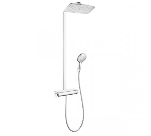 Душевая стойка, Hansgrohe, Raindance E, цвет-белый/хром