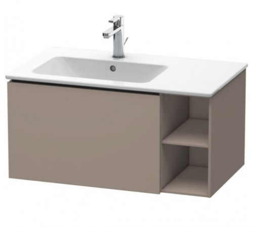 Тумба под раковину, Duravit, L-Cube, шгв 820*481*400, раковина-необходимо заказать, чаша слева, цвет-базальт матовый