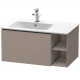 Тумба под раковину, Duravit, L-Cube, шгв 820*481*400, раковина-необходимо заказать, чаша слева, цвет-базальт матовый