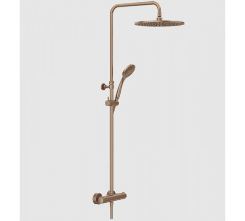 Душевая стойка, Gessi, Minimalistic shower, цвет-Copper Brushed PVD