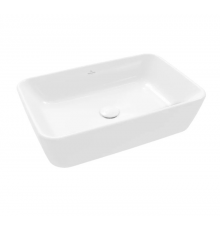 Раковина, Villeroy&Boch, Architectura, шгв 600*405*155, отверстия для смесителя-отсутствуют, CeramicPlus, цвет-альпийский белый