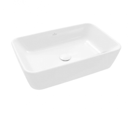 Раковина, Villeroy&Boch, Architectura, шгв 600*405*155, отверстия для смесителя-отсутствуют, CeramicPlus, цвет-альпийский белый