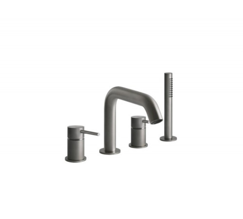 Смеситель для ванны и душа, Gessi, BATH316, цвет-Copper Brushed PVD