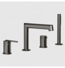 Смеситель для ванны и душа, Gessi, Ingranaggio, цвет-Black Metal Brushed PVD