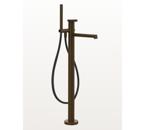 Смеситель для ванны и душа, Gessi, Anello, напольный, цвет-Dark Bronze