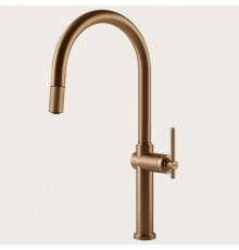 Смеситель для кухни, Gessi, Habito, цвет-Warm Bronze Brushed PVD