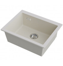 Мойка, Omoikiri, Omishima, шгв 600*480*220, отверстия для смесителя-отсутствуют, цвет-cream