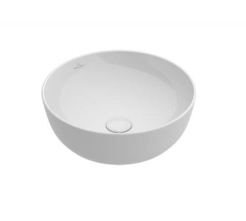 Раковина, Villeroy&Boch, Artis, шгв 430*430*125, отверстия для смесителя-отсутствуют, цвет-альпийский белый
