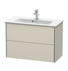 Тумба под раковину, Duravit, XSquare, шгв 810*388*560, раковина-необходимо заказать, цвет-серо-коричневый матовый