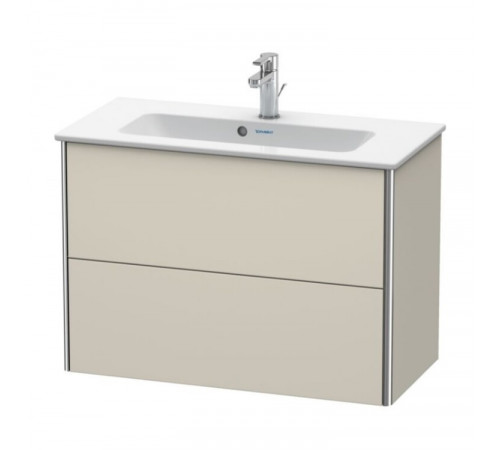 Тумба под раковину, Duravit, XSquare, шгв 810*388*560, раковина-необходимо заказать, цвет-серо-коричневый матовый