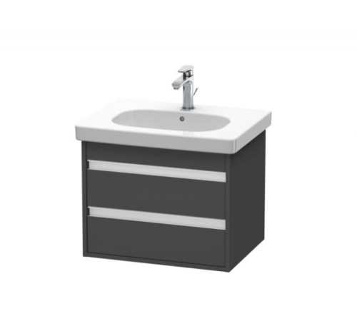 Тумба под раковину, Duravit, Ketho, шгв 600*455*480, раковина-необходимо заказать, цвет-графит матовый