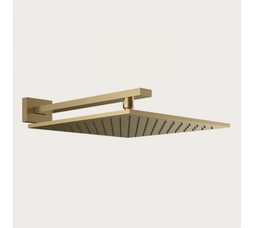 Верхний душ, Gessi, Rettangolo, 300*300, цвет-Warm Bronze Brushed PVD