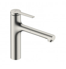Смеситель для кухни, Hansgrohe, Zesis M33, sBox lite, с вытяжным душем, цвет-сталь