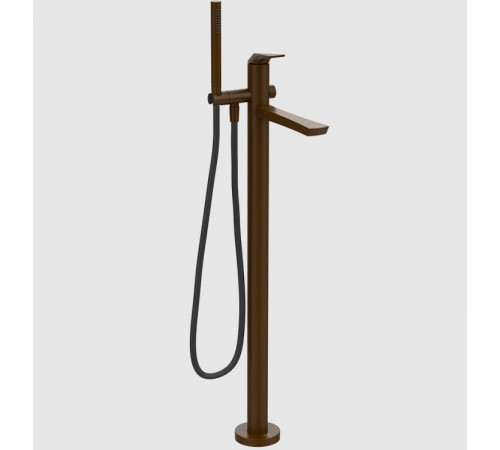 Смеситель для ванны и душа, Gessi, Ventaglio, напольный, цвет-Dark Bronze
