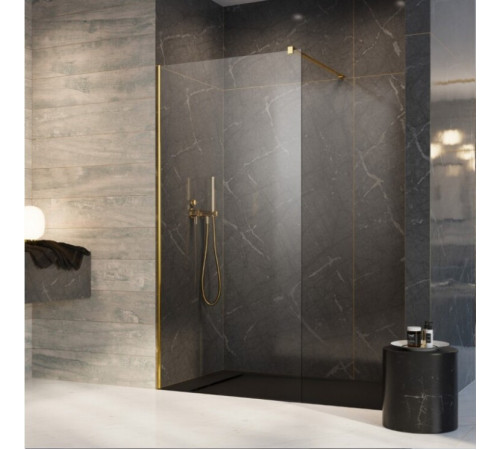 Душевая перегородка, Radaway, Modo New II, шв 1500*2000, золото брашированное, цвет стекла-прозрачный, Easy Clean